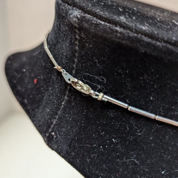 Silver Tone Green Bead Circle Round Dangle Drop Earrings Necklace Set Jewelry - Picture 2 of 10